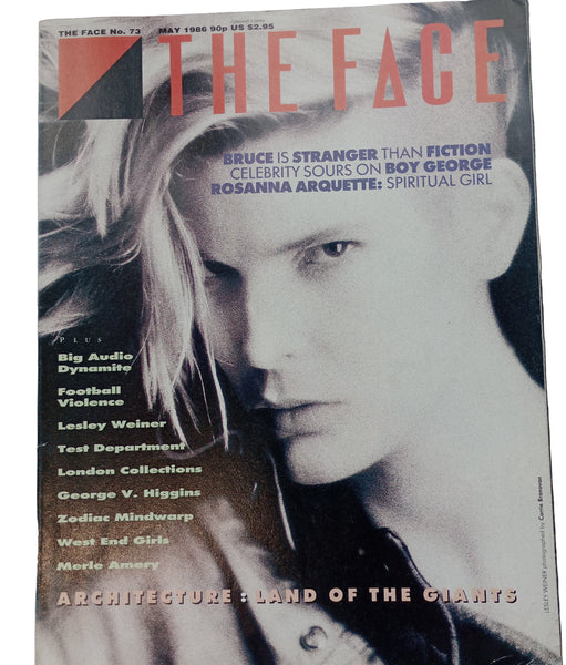 The Face magazine No. 73 May 1986, Big Audio Dynamite, Lesley Weiner, Boy George, Rosanna Arquette