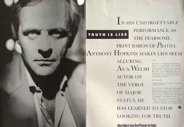 The Face Issue 75 July 1986 Billy Idol, Anthony Hopkins, Phillip Glass, Paris - 27 page special