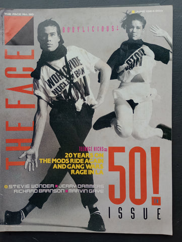 The Face magazine #50 Celebrating the 50th Issue! Mods ride again, Stevie Wonder, Jerry Dammers, Richard Branson, Marvin Gaye