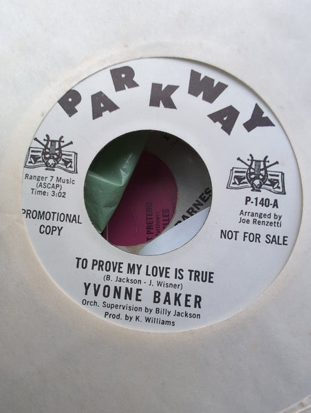 To prove my love is true, you didn't say a word, Yvonne Baker