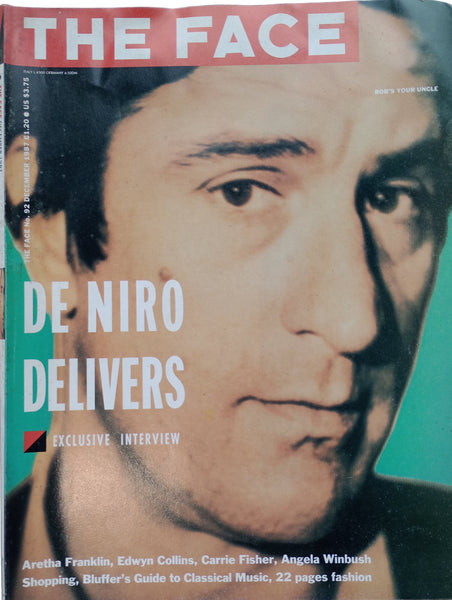 The Face Magazine No.92 December 1987 Robert De Niro, Carrie Fisher and Aretha Franklin