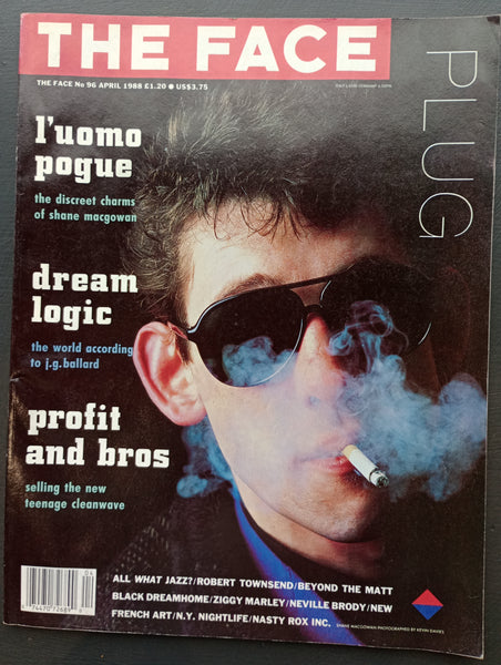 The Face magazine #96 April 1988 Shane McGowan, Ziggy Marley, Neville Brody - typograher