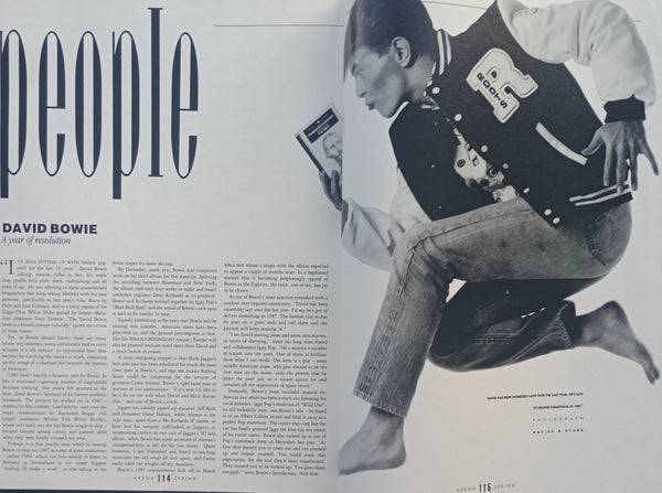Arena magazine Issue 2 Spring '87 David Bowie, Harrison Ford, Mandy Smith, Oliver Stone, Jeff Goldblum, Oliver Stone, Corbusier