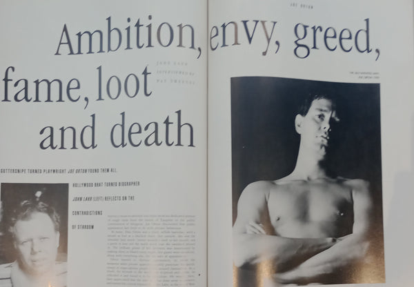 Arena Issue 1 Winter '86/'87 Mickey Rourke, Walter Matthau, Joe Orton, Mike Tyson