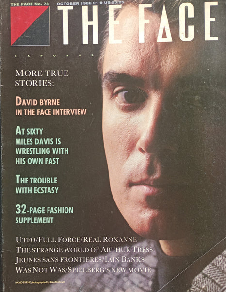 The FACE No. 78 October 1986 David Byrne, Miles Davis, Was (Not Was)