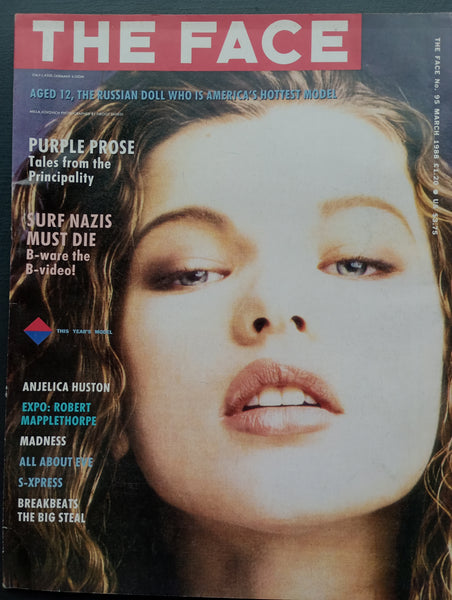 The Face magazine #95 March 1988 Angelica Huston, Mill Jovovich, Howard Devoto