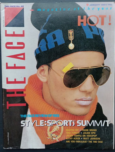 The Face magazine #45 January 1984 A look back at 1983, Frank Bruno, Martin Fry, Tina Turner, Julian Temple on videopop