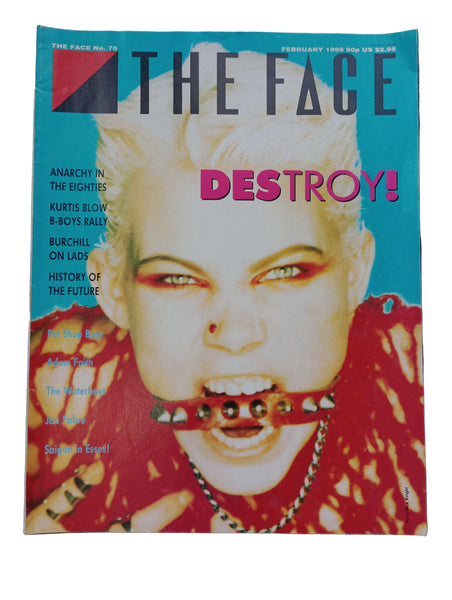 The Face magazine No.70 February 1986 Destroy edition - Punk 10 years on, Pet Shop Boys, Kurtis Blow