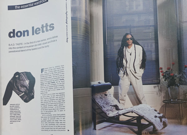 Arena Issue 4 Summer 1987 Paul Smith, Jean Paul Gaultier, Don Letts' wardrobe, Glen Hoddle, Terence Trent D'Arby