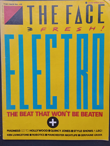 The Face magazine #49 May 1984 Madness, Quincy Jones, Germaine Greer, Ken Livingstone, Electro music