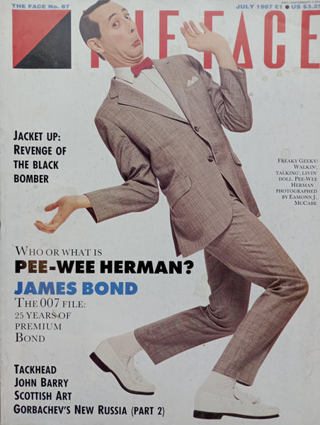 The Face magazine #87 July 1987 Pee-Wee Herman, James Bond, Gorbachev's New Russia Pt 2