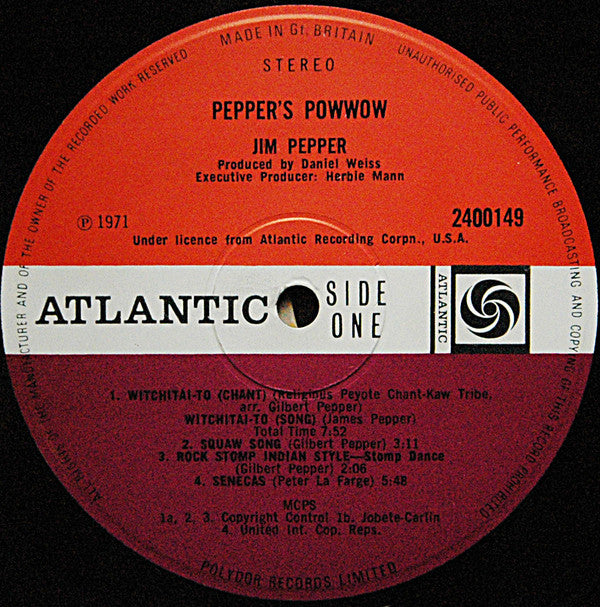 Buy Jim Pepper : Pepper's Pow Wow (LP, Album) Online for a