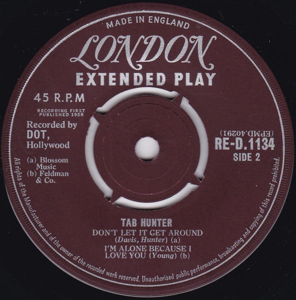 Tab Hunter : Young Love (7", EP)