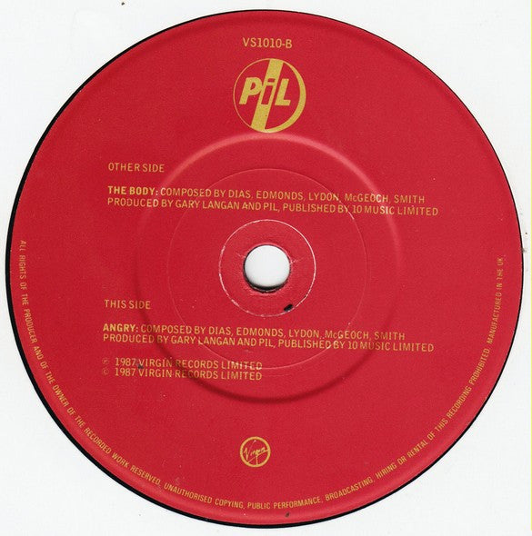 Public Image Limited : The Body (7", Single)