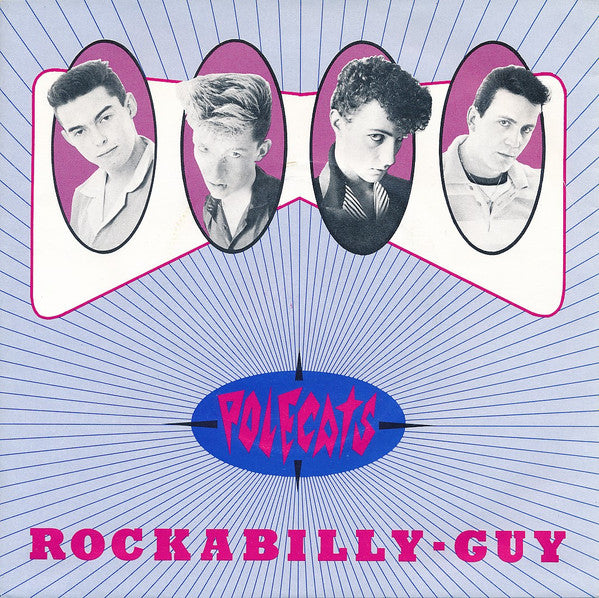 The Polecats : Rockabilly-Guy (7", Single, Blu)