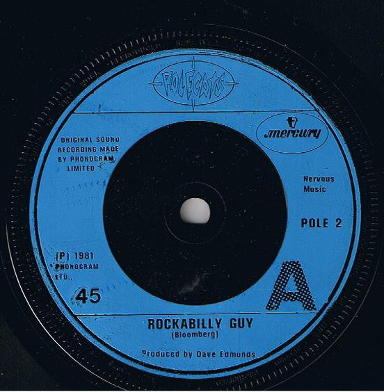 The Polecats : Rockabilly-Guy (7", Single, Blu)