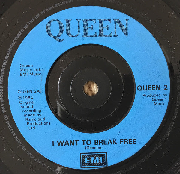 QUEEN クィーン　I WANT TO BREAK FREE 7インチ Queen – I Want To Break Free – Vinyl (7