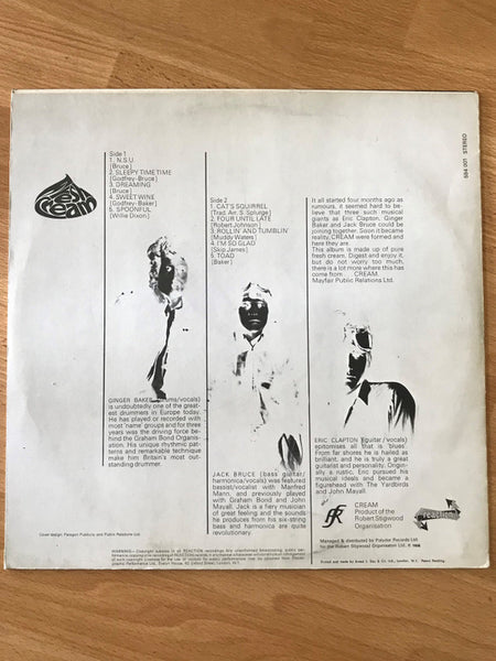 Cream (2) : Fresh Cream (LP, Album)