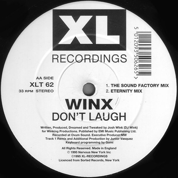 Winx* : Don't Laugh (12", Single)