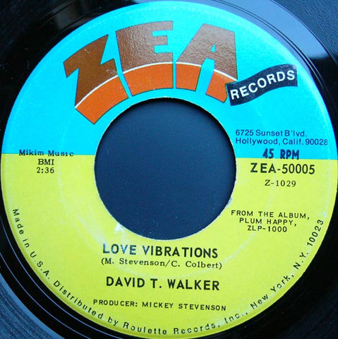 David T. Walker : Love Vibrations / Doo Doo (7", Roc)