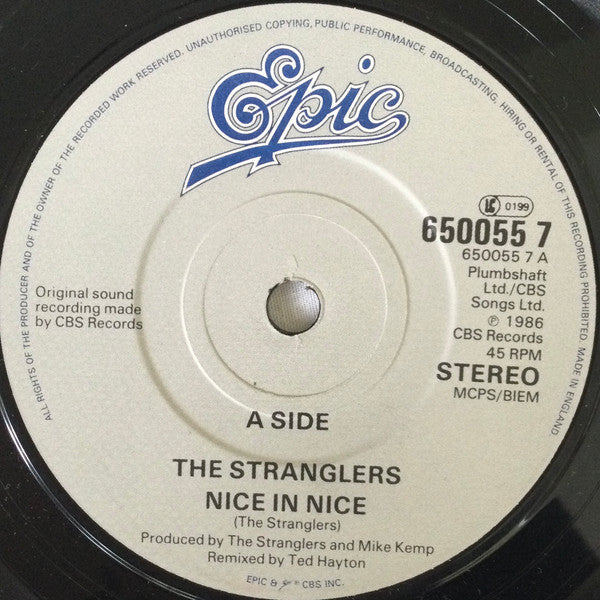 The Stranglers : Nice In Nice (7", Single)
