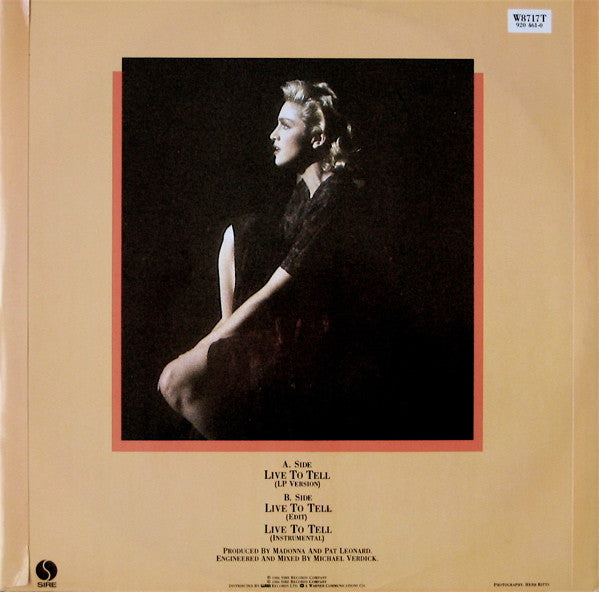 Madonna : Live To Tell (12", Single)