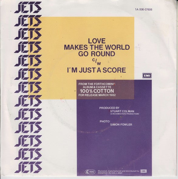 The Jets (2) : Love Makes The World Go Round (7", Single)