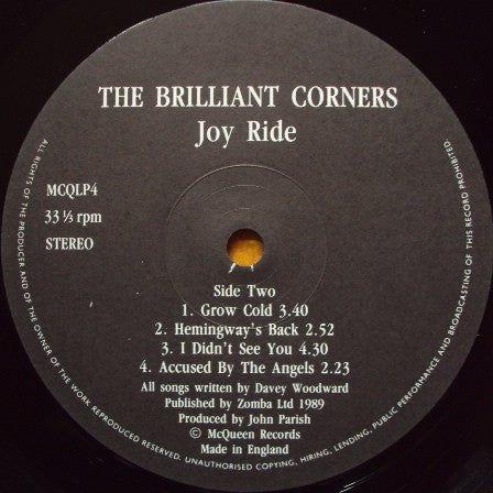 The Brilliant Corners : Joy Ride (LP, Album)