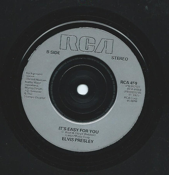 Elvis Presley : The Last Farewell (7", Single)