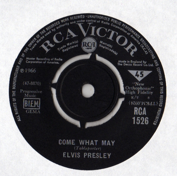 Elvis Presley : Love Letters (7")