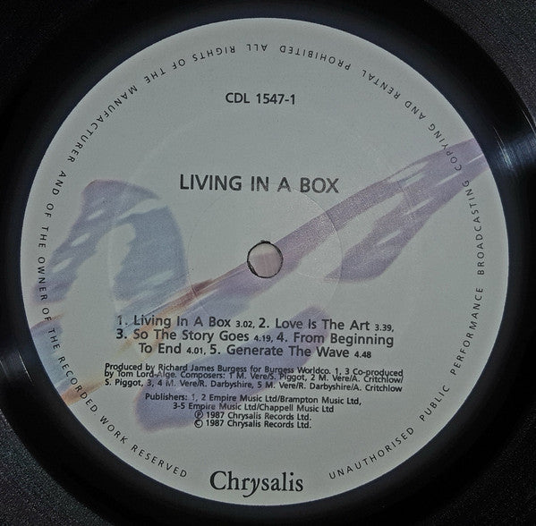 Living In A Box : Living In A Box (LP, RP)