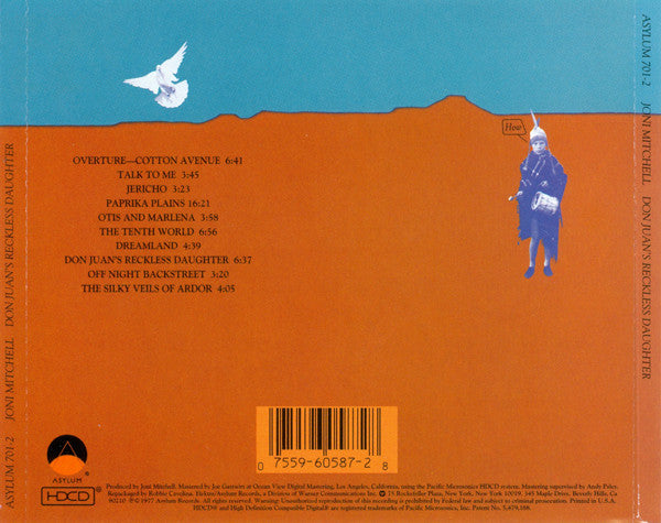 Joni Mitchell : Don Juan's Reckless Daughter (HDCD, Album, RE, RP)