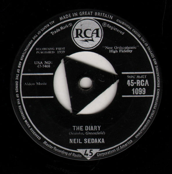 Neil Sedaka : The Diary (7", Single)