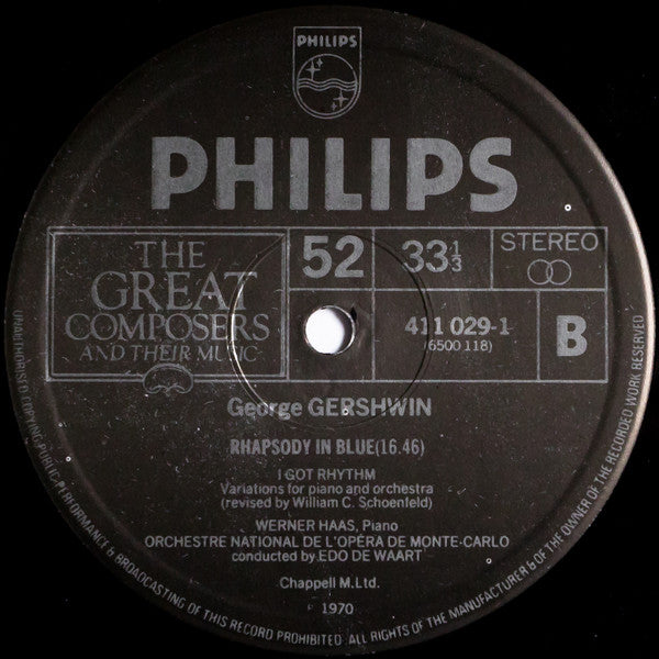 Gershwin* : Piano Concerto In F. Rhapsody In Blue I Got Rhythm (LP, RE)