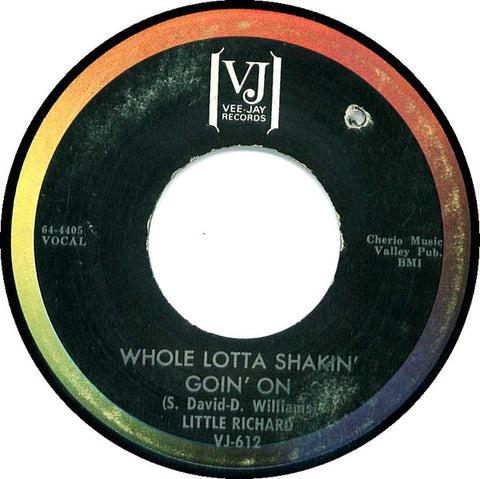 Little Richard : Whole Lotta Shakin' Goin' On / Goodnight Irene (7", Single)