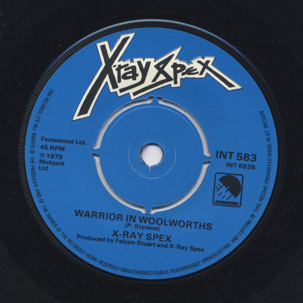 Buy X-Ray Spex : Highly Inflammable c/w Warrior In Woolworths (7