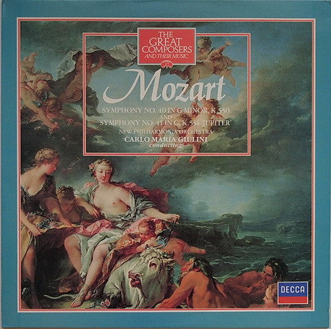 Mozart* - New Philharmonia Orchestra, Carlo Maria Giulini : Symphony No. 40 In G Minor, K.550 And Symphony No. 41 In C, K.551 'Jupiter' (LP, Album, RE)