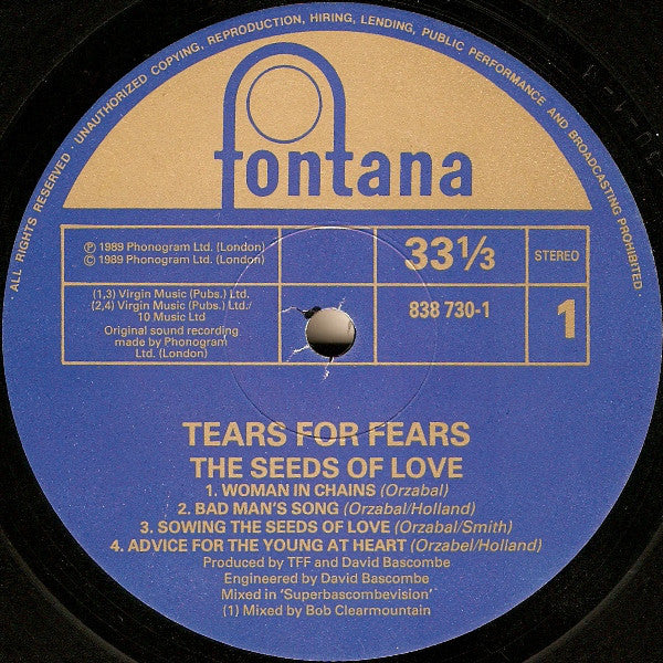 Tears for Fears - Woman in Chains [Vinyl] -  Music