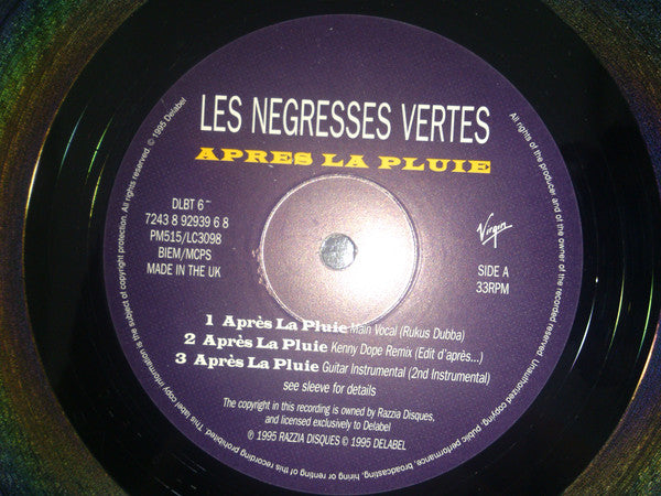 Les Negresses Vertes : Après La Pluie (12", Single)