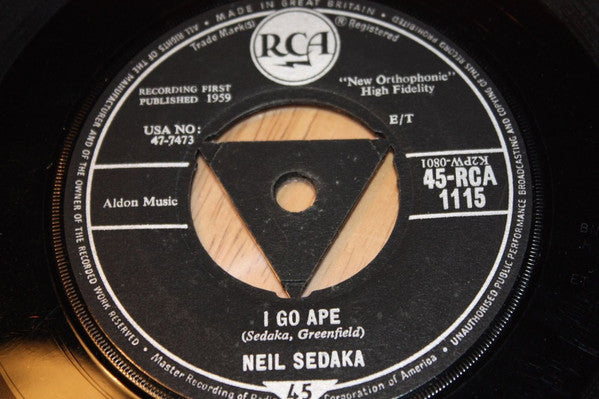 Neil Sedaka : I Go Ape (7", Single)