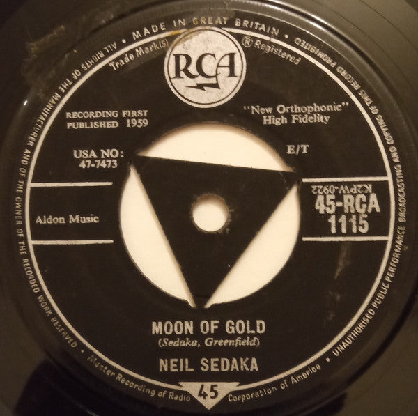 Neil Sedaka : I Go Ape (7", Single)