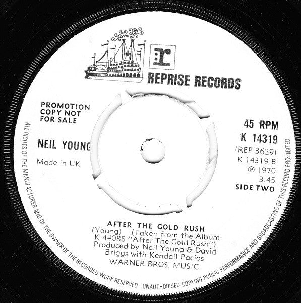 Neil Young : Only Love Can Break Your Heart (7", Single, Promo, RE)