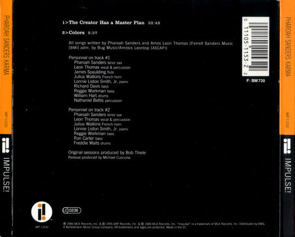 Pharoah Sanders : Karma (CD, Album, RE, RM, Dig)