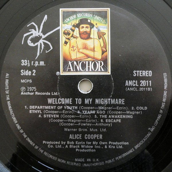 Alice Cooper (2) : Welcome To My Nightmare (LP, Album)