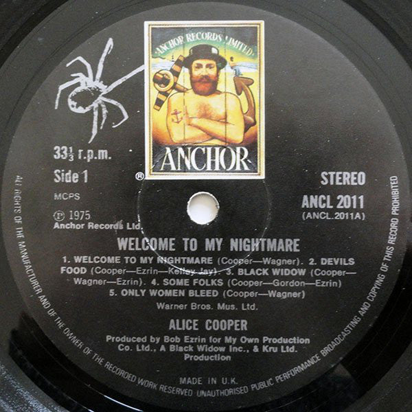 Alice Cooper (2) : Welcome To My Nightmare (LP, Album)