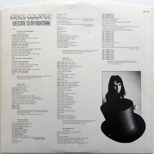 Alice Cooper (2) : Welcome To My Nightmare (LP, Album)