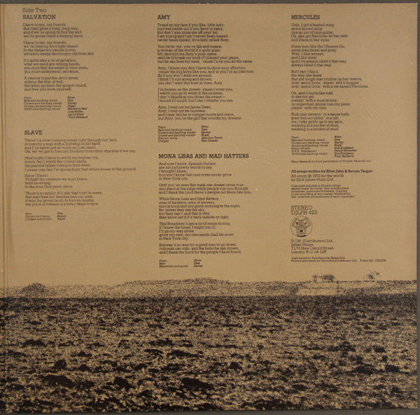 Elton John : Honky Château (LP, Album, Gat)