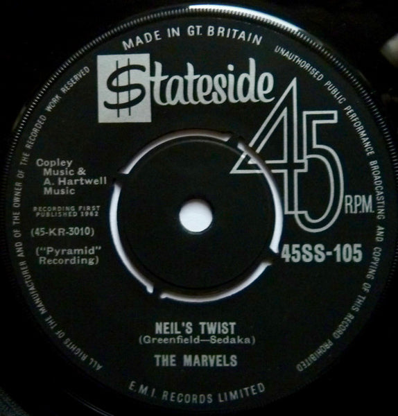 Neil Sedaka, The Marvels (6) : Oh Delilah (7", Single)