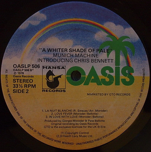 Munich Machine Introducing Chris Bennett : A Whiter Shade Of Pale (LP, Album)